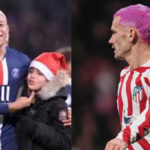 Mbappé cheveux rose