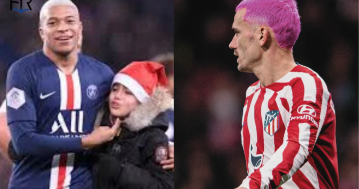 Mbappé cheveux rose